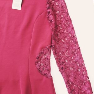 ASOS Stretchy Dress with Lace Sleeves and Back